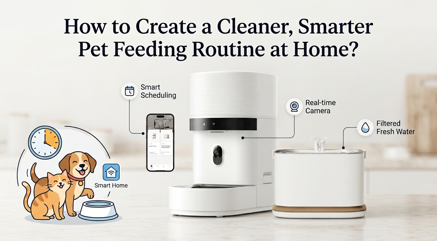 Petlibro automatic cat feeder for a cleaner pet feeding routine