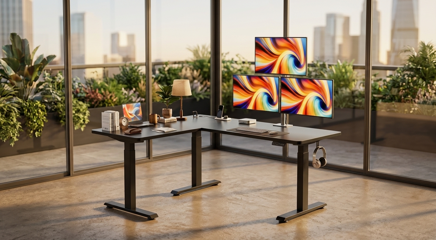 Home Office Furniture with Ergonomic Chairs and Standing Desks